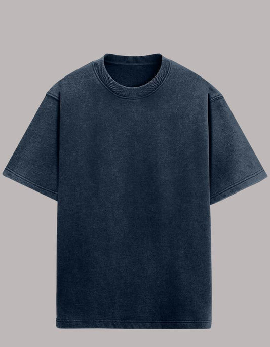 Acid_Wash_Unisex_Blue _Colour_Oversized_T-shirt