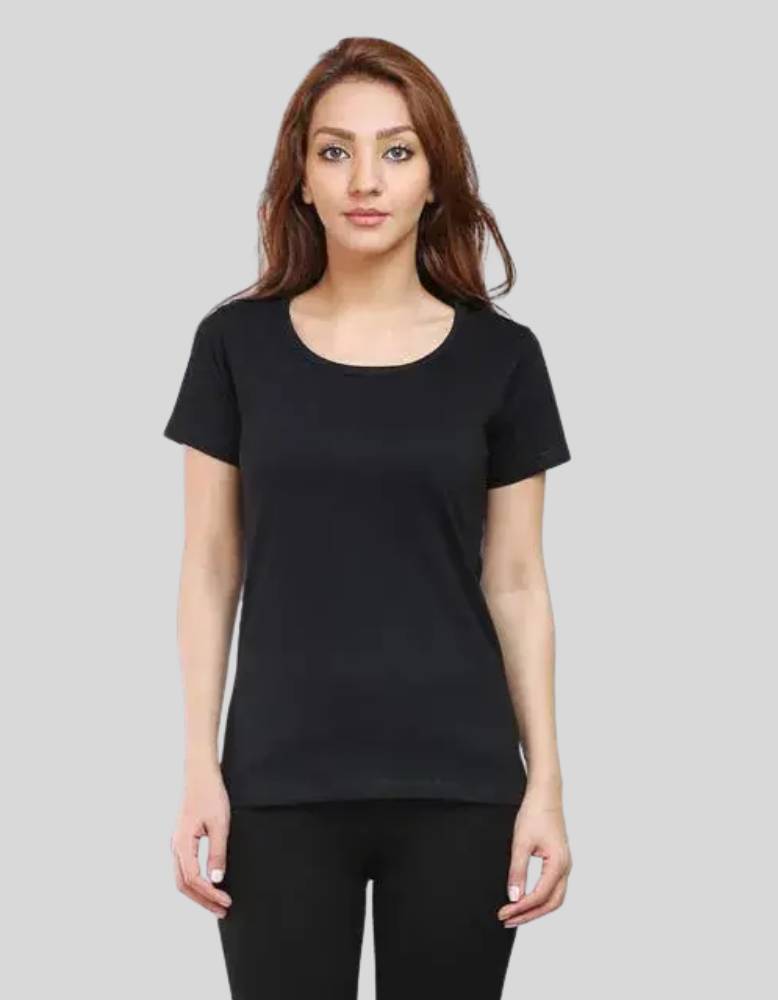 Women's Lift your limits Black color fitness t-shirt