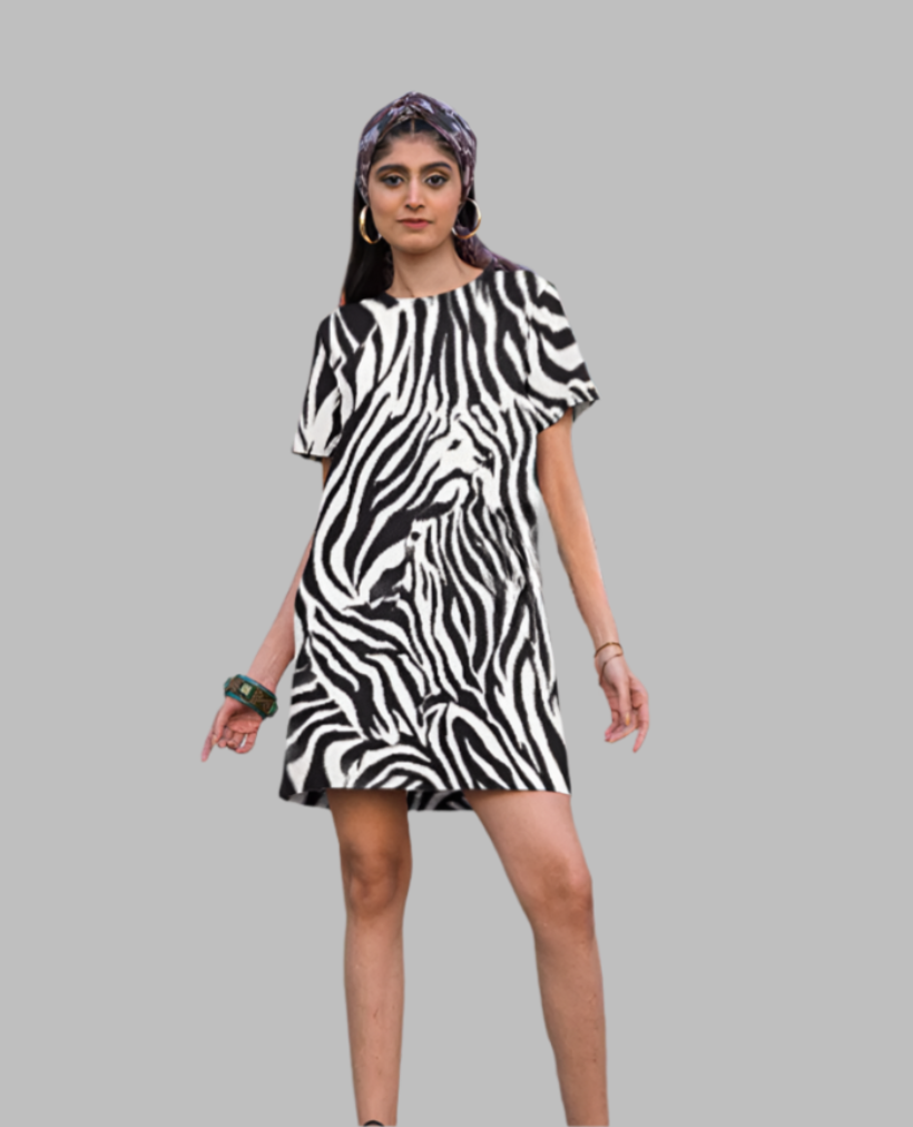 Women's All-over-Printed T-shirt Dresses