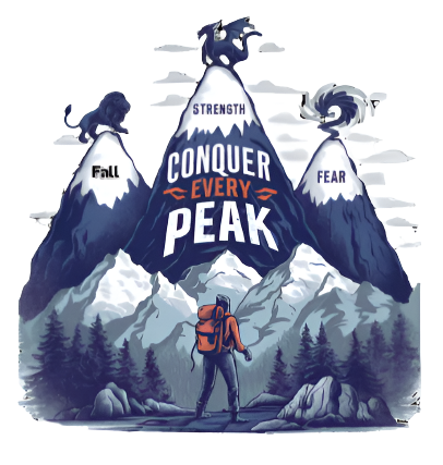 Conquer every peak  T-shirt design