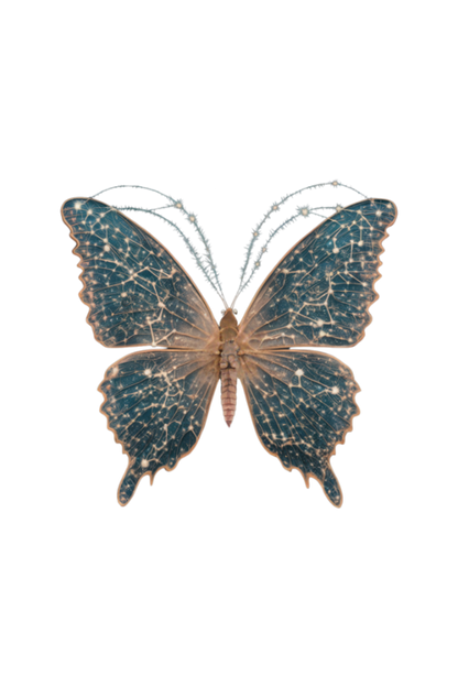 Constellation Butterfly back T-shirt design 