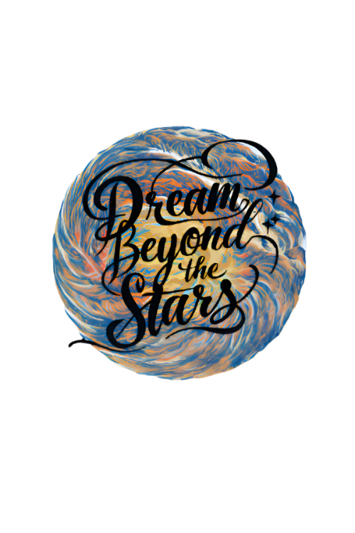 Dream beyond the stars oversized design