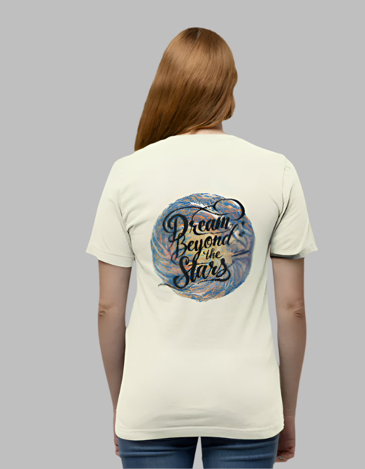 Women's Dream beyond the stars back oversized Beige colour 