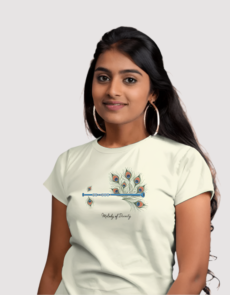 women's Melody of divinity beige Colour tshirt