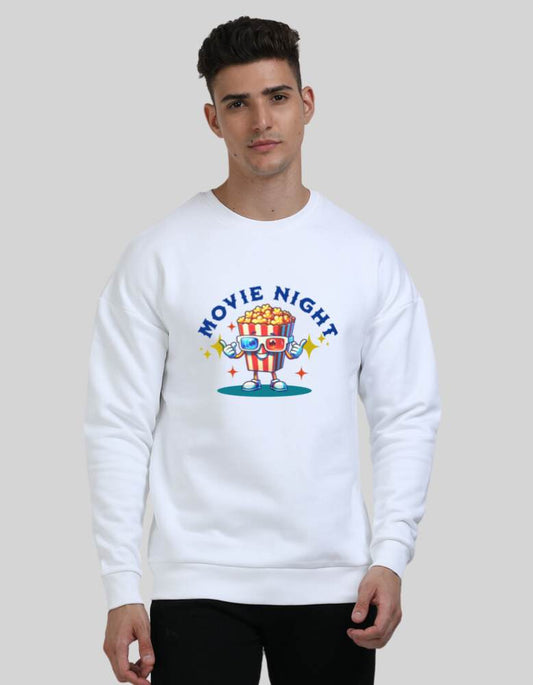 Men's Movie Night Oversized Sweatshirt