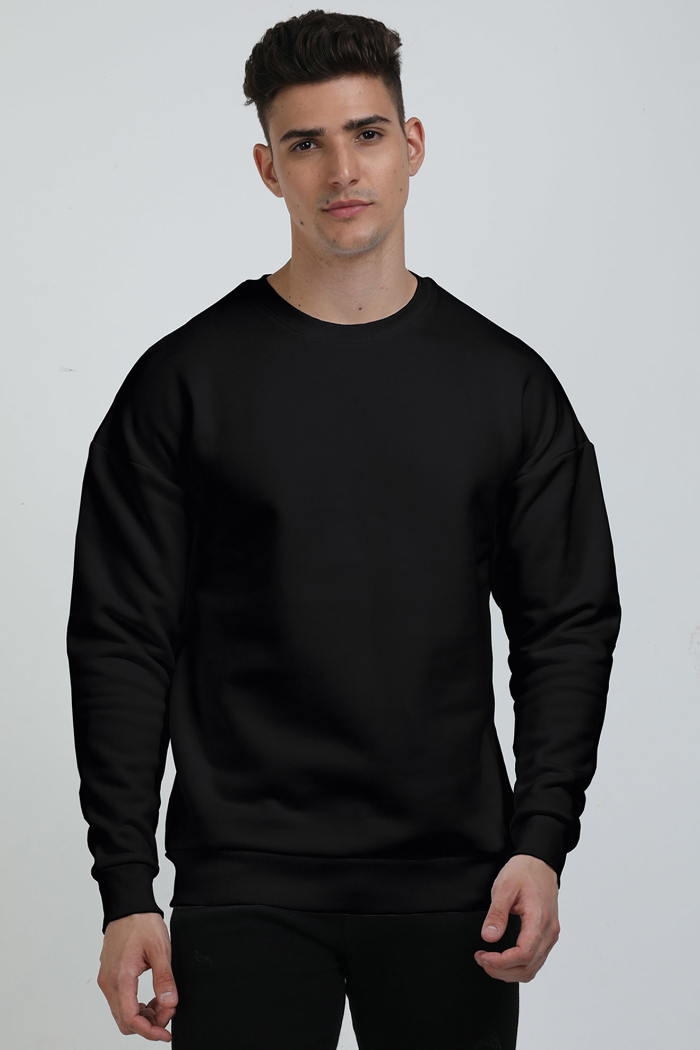 Men's Strength in Every Step black colour Sweatshirt front