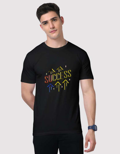 Men's Success supima Black colour tshirt