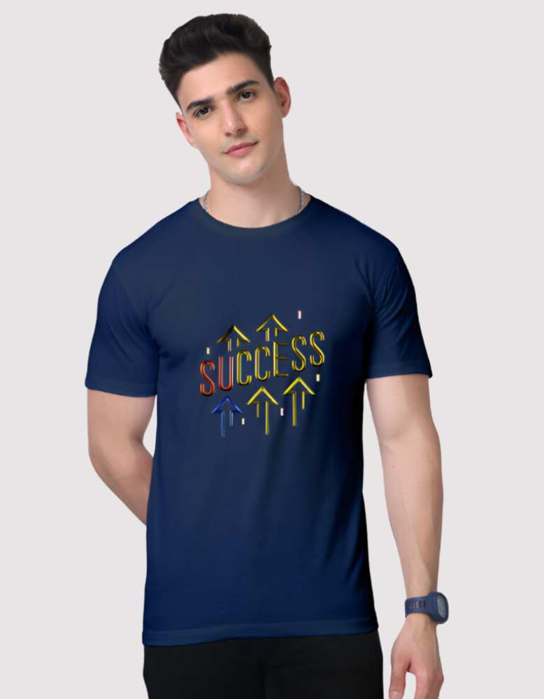Men's Success supima Navy blue  colour tshirt
