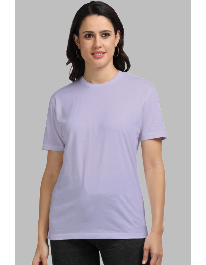 Women's Solid supima cotton t-shirt Lavender colour