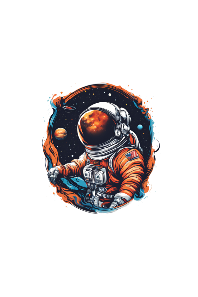 Space back T-shirt Design