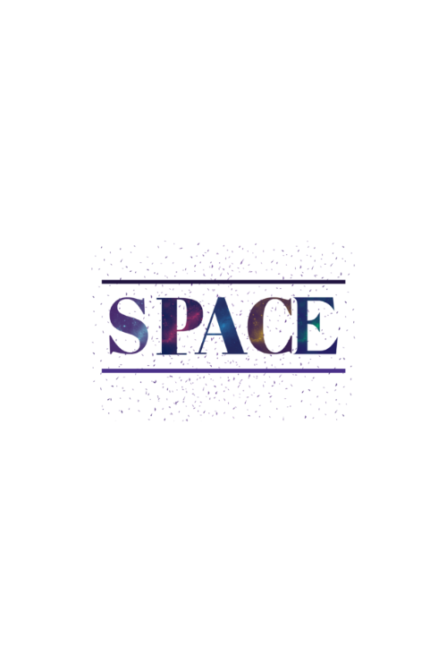 Space front T-shirt design