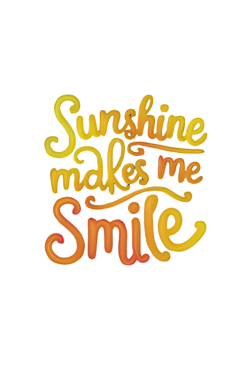 Sunshine makes me smile tshirt