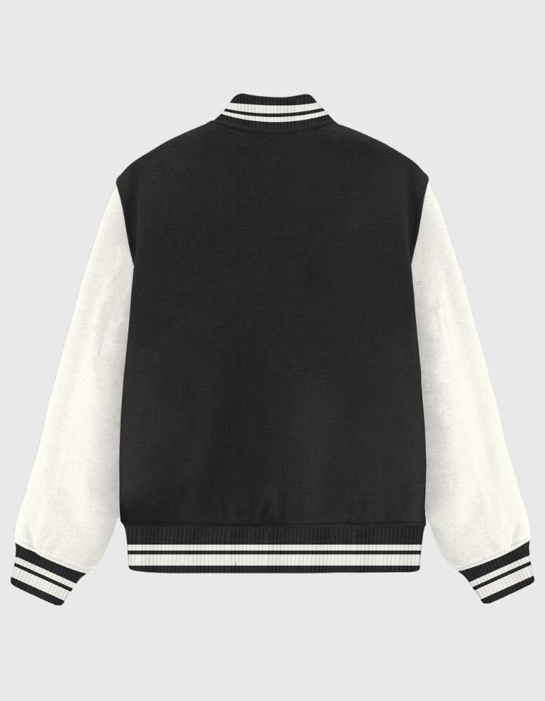 Teebrary Unisex Varsity Jacket back