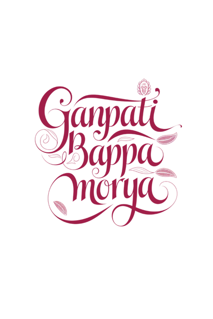 Women's Ganpati Bappa morya T-shirt