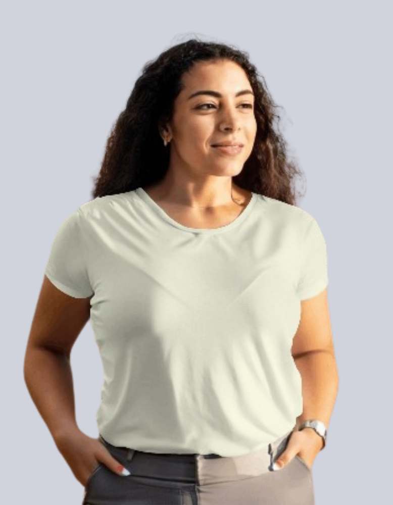 Women's Solid Beige  Colour T-shirt