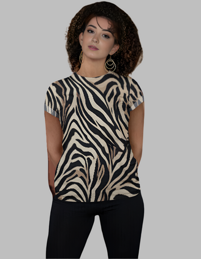 Women's Stripe printed T-shirt