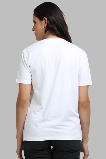 Women's white colour supima t-shirt