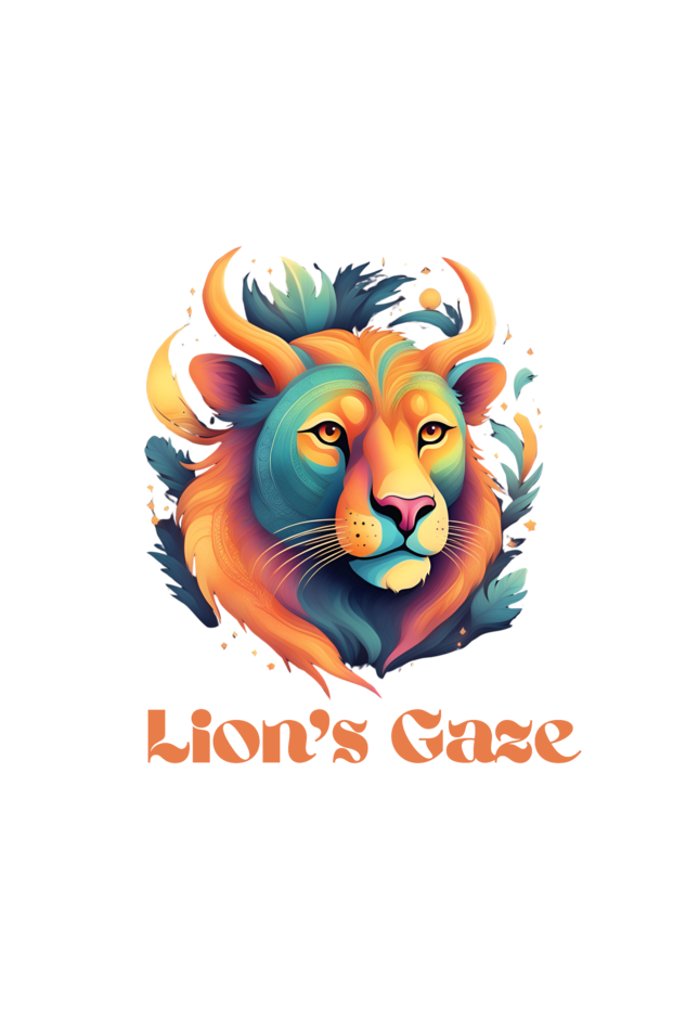 lion gaze tshirt design