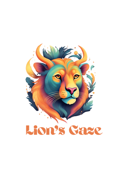 lion gaze tshirt design