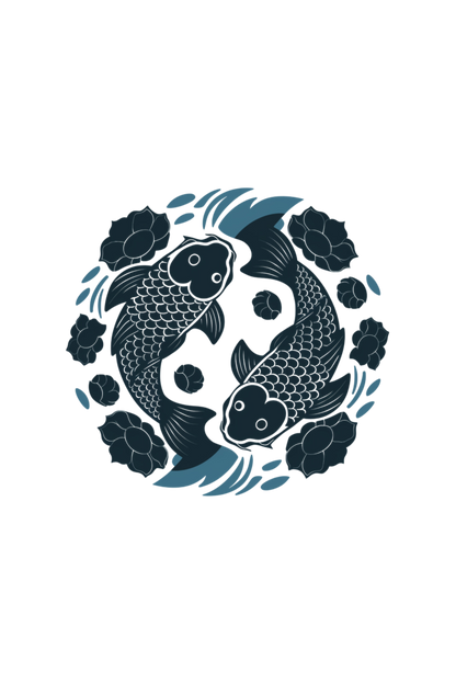 yin yang koi design